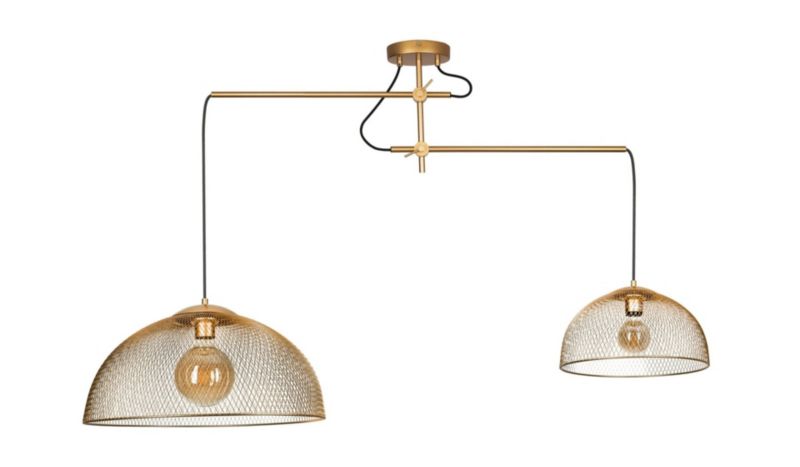Lampa wisząca Maxlight Concept 1693 złota industrialna 2xE27 x 1 szt.
