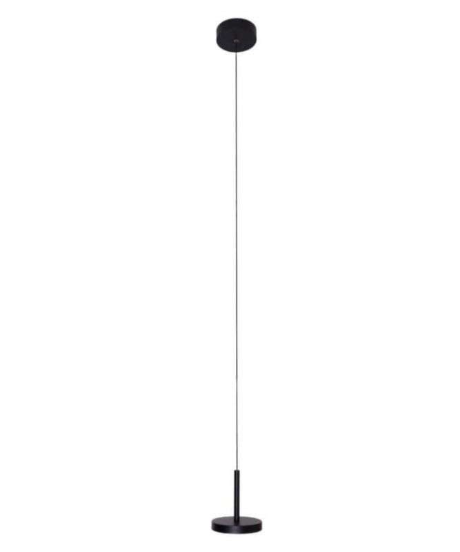 Lampa wisząca Maxlight Ibiza 1228 czarna minimalistyczna wbudowany LED 8W 1 szt.