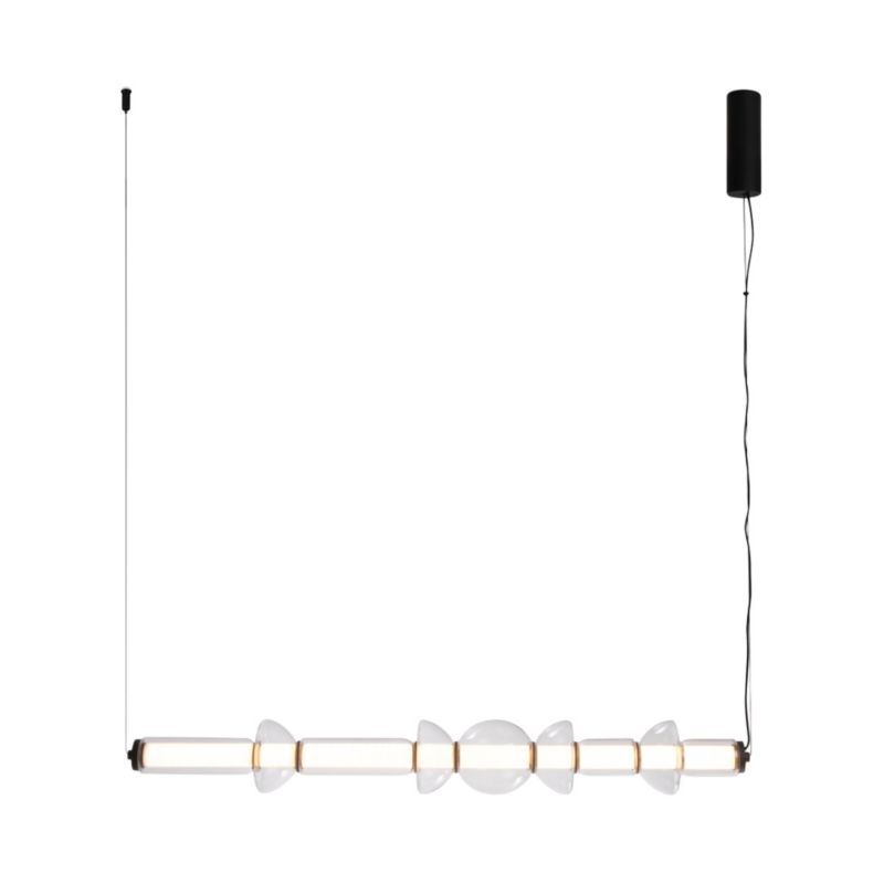 Lampa wisząca Maytoni Cosmo 7573 czarno-przezroczysty nowoczesna wbudowany LED 39W 1 szt.