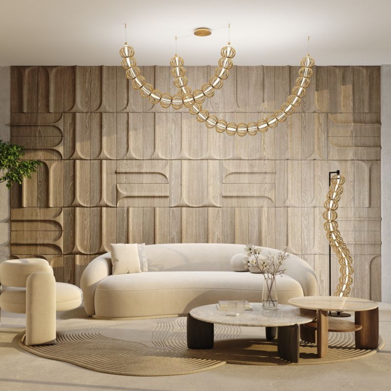 Lampa wisząca Maytoni Golden Cage złota wym: 184 x 35 x 208