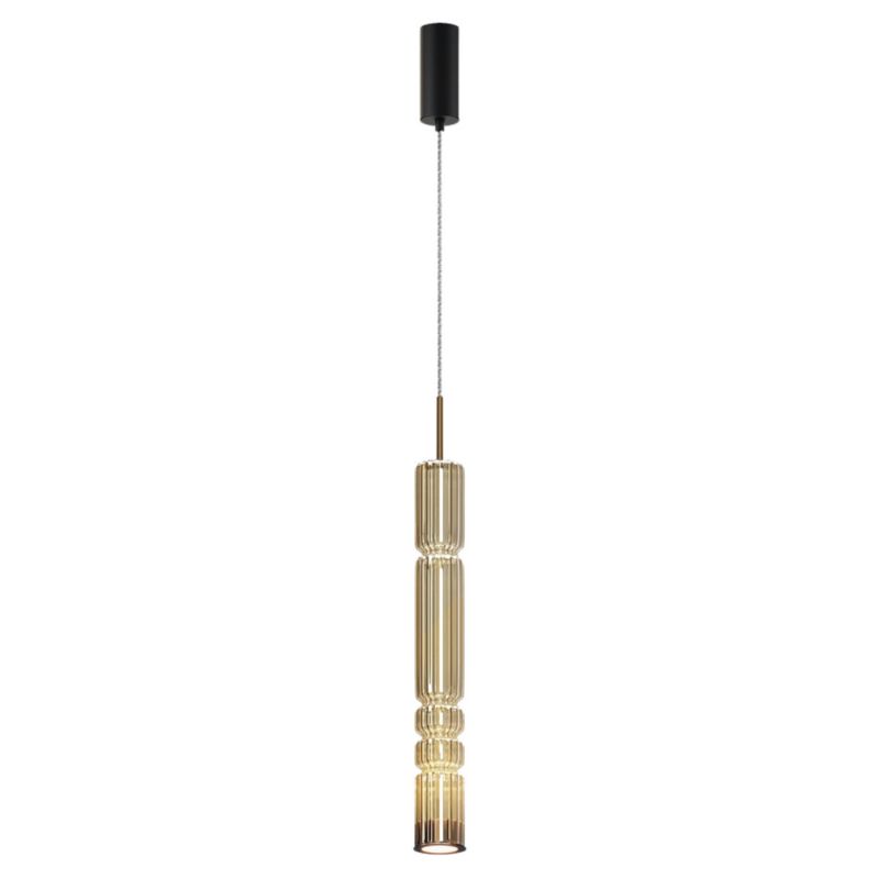 Lampa wisząca Maytoni Ordo 2324 złoto-czarna tuba wbudowany LED 12W 1 szt.