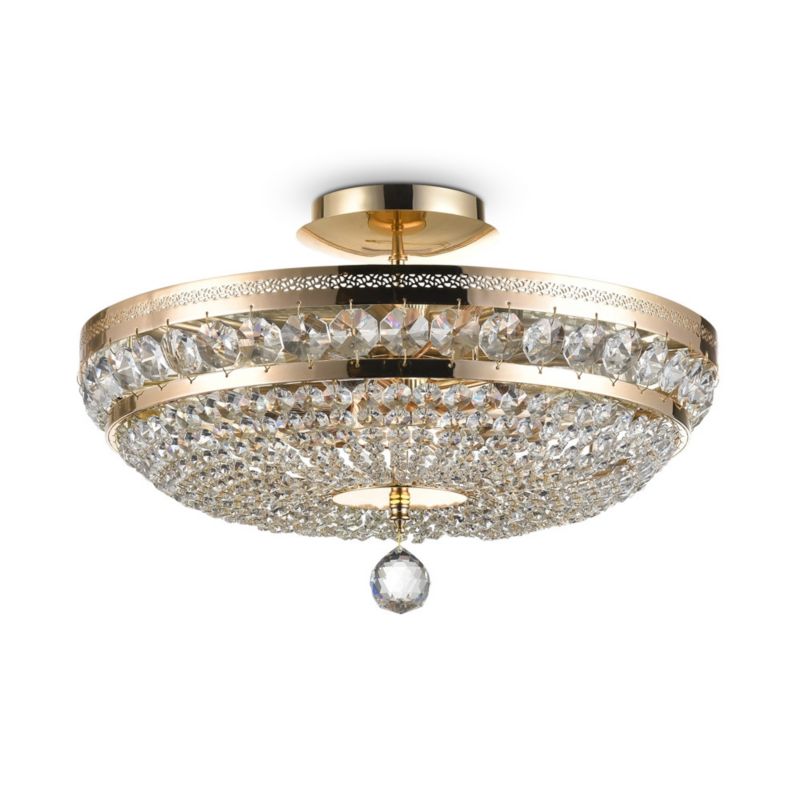 Lampa wisząca Maytoni Ottilia 7013 mosiężno-złota kryształowa 6xE14 x 60W 1 szt.