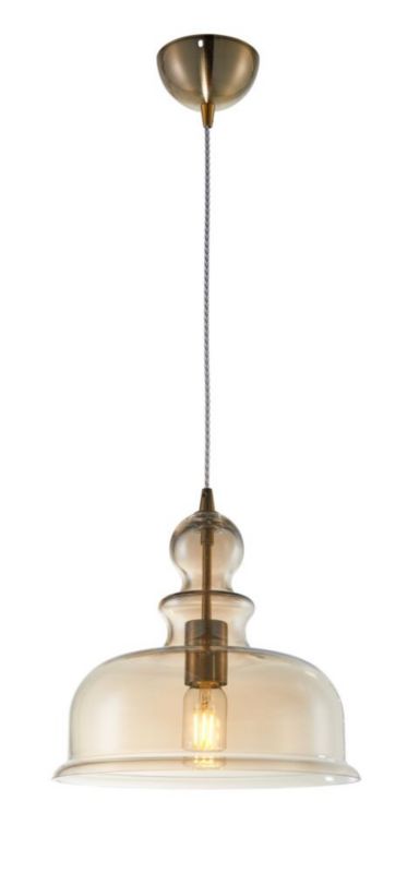 Lampa wisząca Maytoni Tone brązowo-bursztynowy wym: 150 x 29,7 x 29,7 cm 1xE27 x  1 szt.