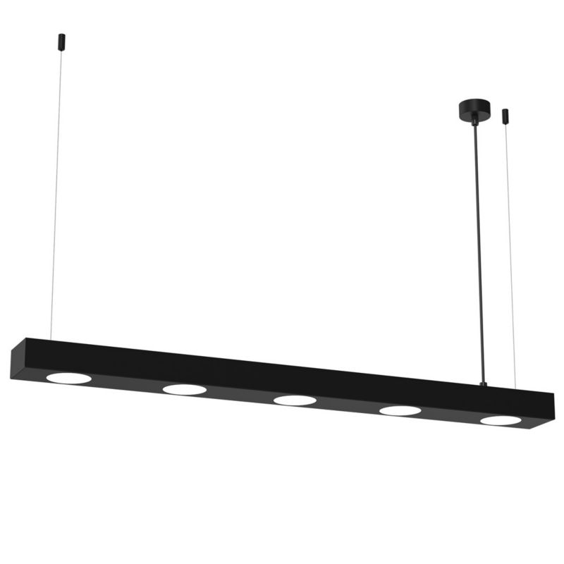 Lampa wisząca Milagro Alexander 8348 czarna szerokość 102 cm 5xGX53 x 12W 1 szt.