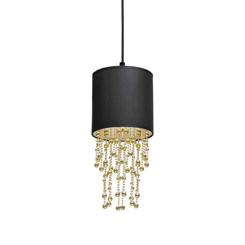 Lampa wisząca Milagro Almeria Czarny-złoty 15 cm 1 szt.