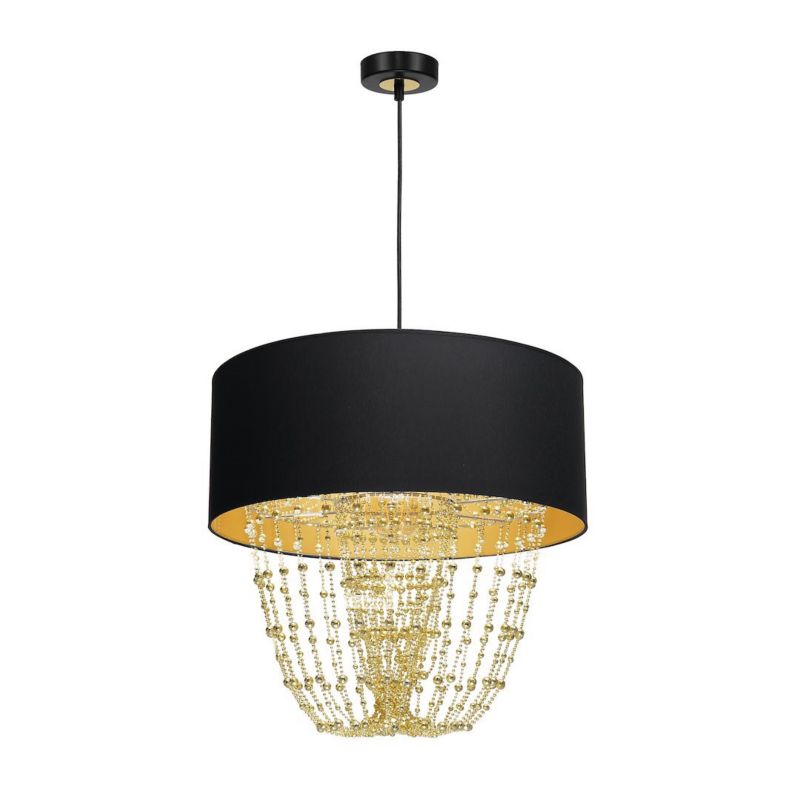 Lampa wisząca MiLAGRO ALMERIA czarny-złoty 1xE27 1 szt.