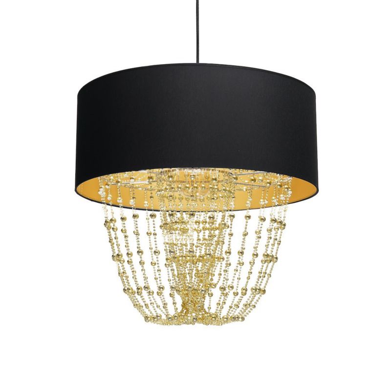Lampa wisząca MiLAGRO ALMERIA czarny-złoty 1xE27 1 szt.