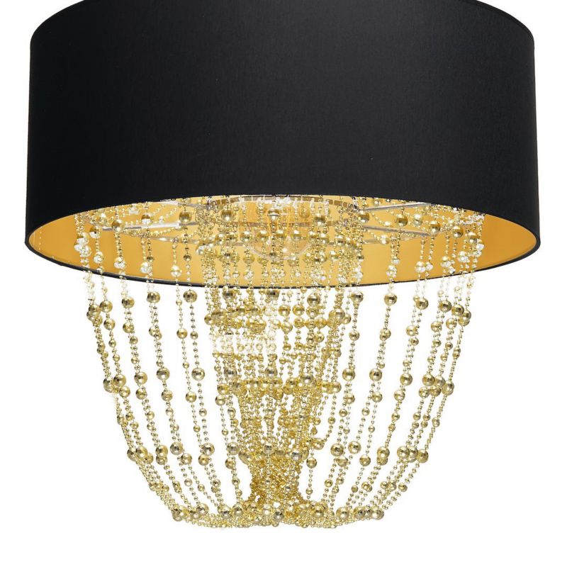Lampa wisząca MiLAGRO ALMERIA czarny-złoty 1xE27 1 szt.