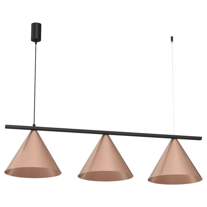 Lampa wisząca Milagro Capital 3xgx53 40W miedź 1 szt.
