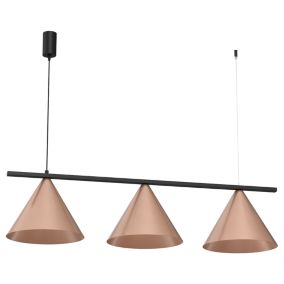 Lampa wisząca Milagro Capital 3xgx53 40W miedź 1 szt.