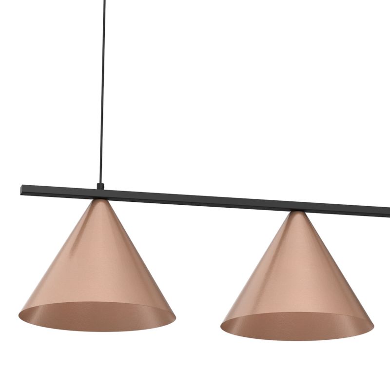 Lampa wisząca Milagro Capital 3xgx53 40W miedź 1 szt.