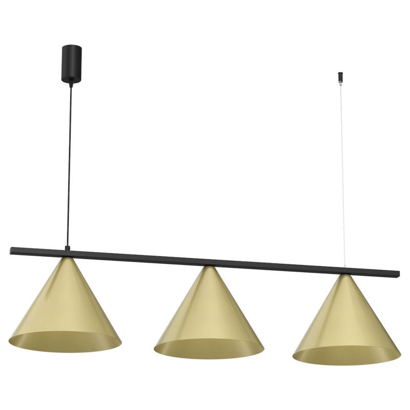 Lampa wisząca Milagro Capital 3xGx53 40W złoty 1 szt.