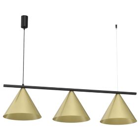 Lampa wisząca Milagro Capital 3xGx53 40W złoty 1 szt.