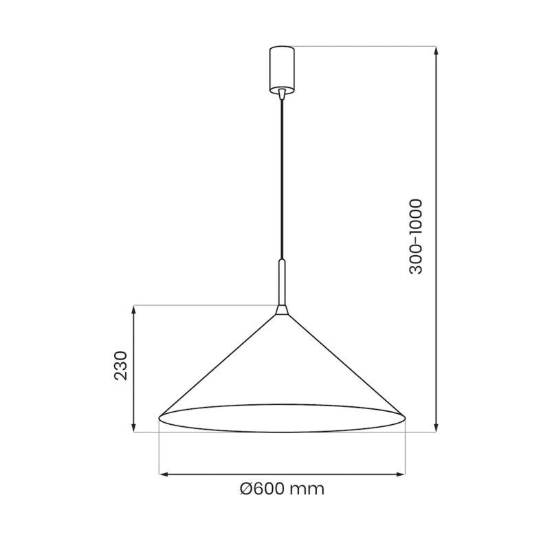 Lampa wisząca Milagro Capital Gx53 40w biały 1 szt.