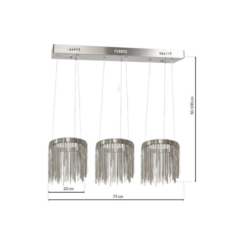 Lampa wisząca Milagro Cascata 54W LED 1 szt.