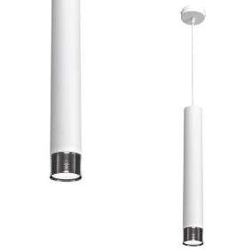 Lampa wisząca Milagro Dani Biała Chrom 1xgu10 1 szt.