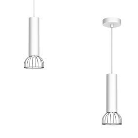 Lampa wisząca Milagro Dante Silver 1x mini gu10 czarno-srebrna 1 szt.