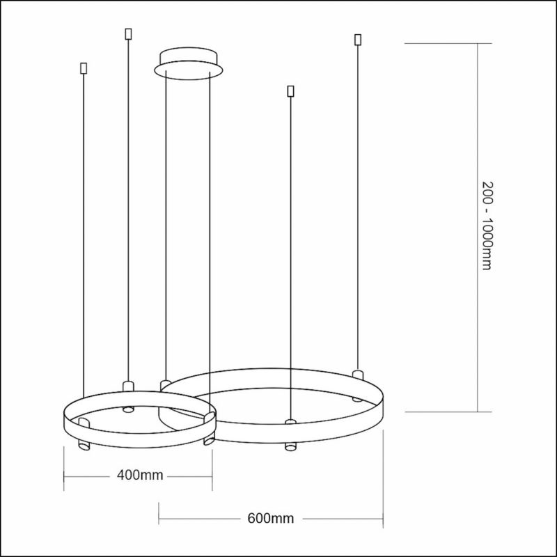 Lampa wisząca Milagro Elegance Led 72w 1 szt.