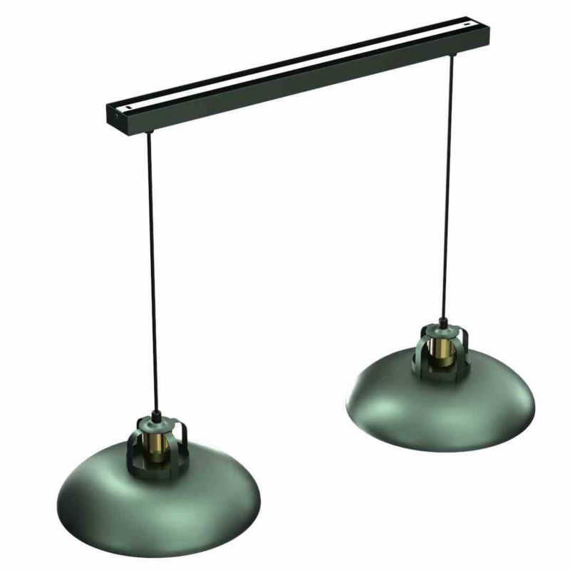 Lampa wisząca Milagro Felix 7106 zielono-złota szerokość 75 cm 2xE27 x 40W 1 szt.
