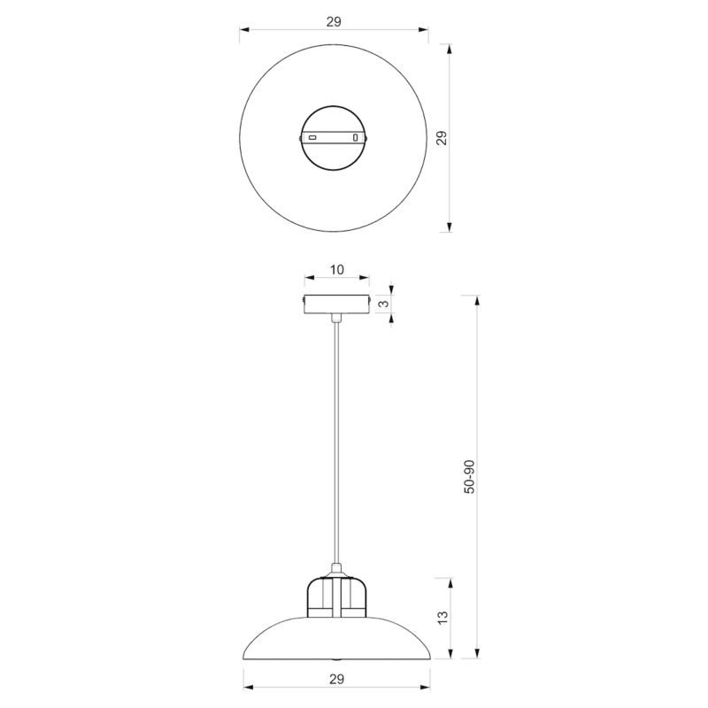 Lampa wisząca Milagro Felix E27 60w 1 szt.