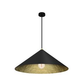 Lampa wisząca Milagro Fuji E27 60w czarny złoty 60 cm 1 szt.