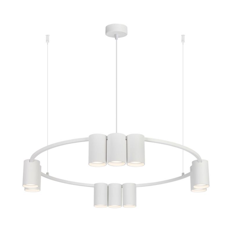 Lampa wisząca Milagro Genesis 3744 biała szerokość 60 cm 10xGU10 x 8W 1 szt.