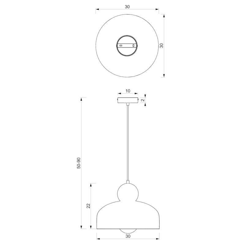 Lampa Wisząca Milagro Harald E27 60w 1 szt.