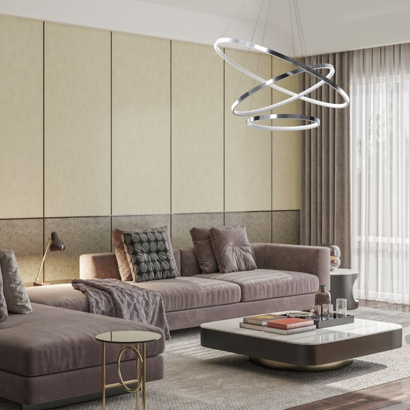 Lampa wisząca Milagro Hoop Chrome Led 93w 1 szt.
