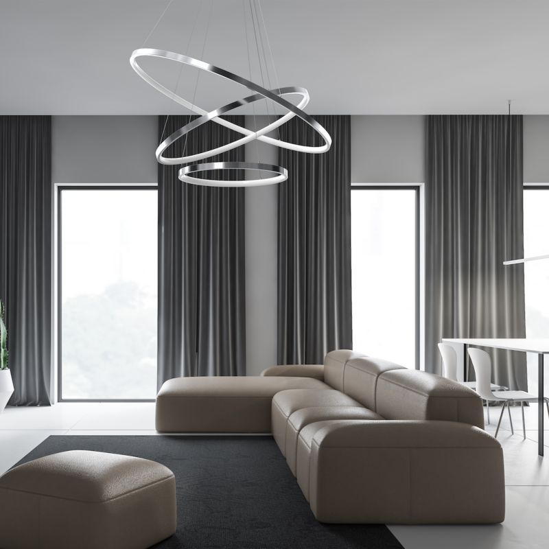 Lampa wisząca Milagro Hoop Chrome Led 93w 1 szt.