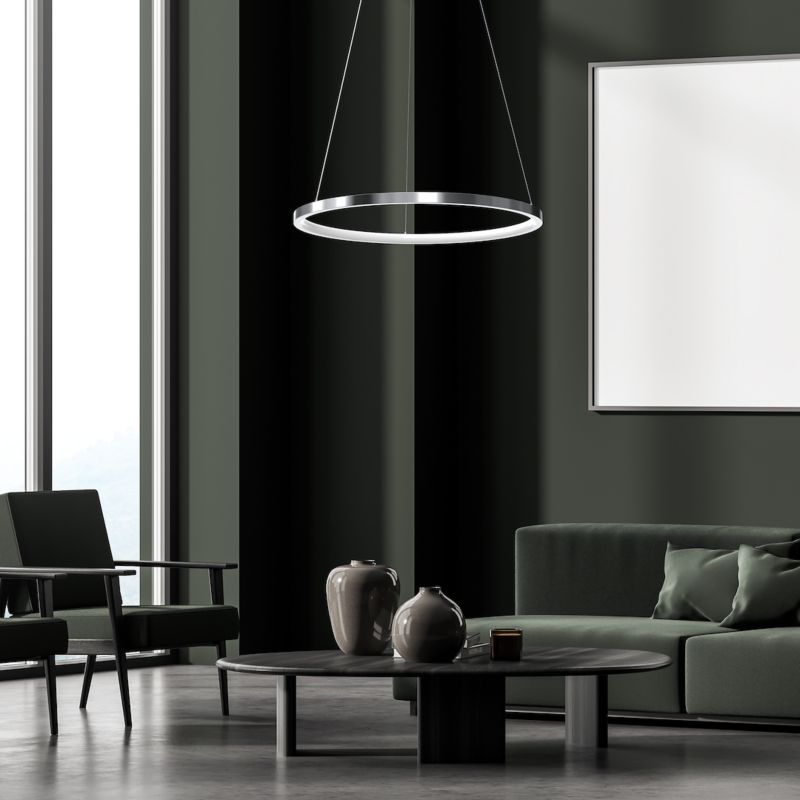 Lampa wisząca Milagro Hoop Led 27w 1 chrom szt.