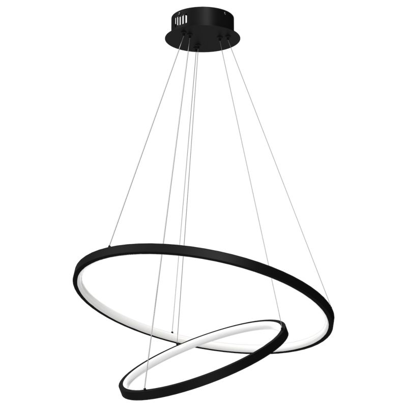 Lampa wisząca Milagro Hoop Led 51w czarny 1 szt.