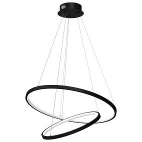 Lampa wisząca Milagro Hoop Led 51w czarny 1 szt.