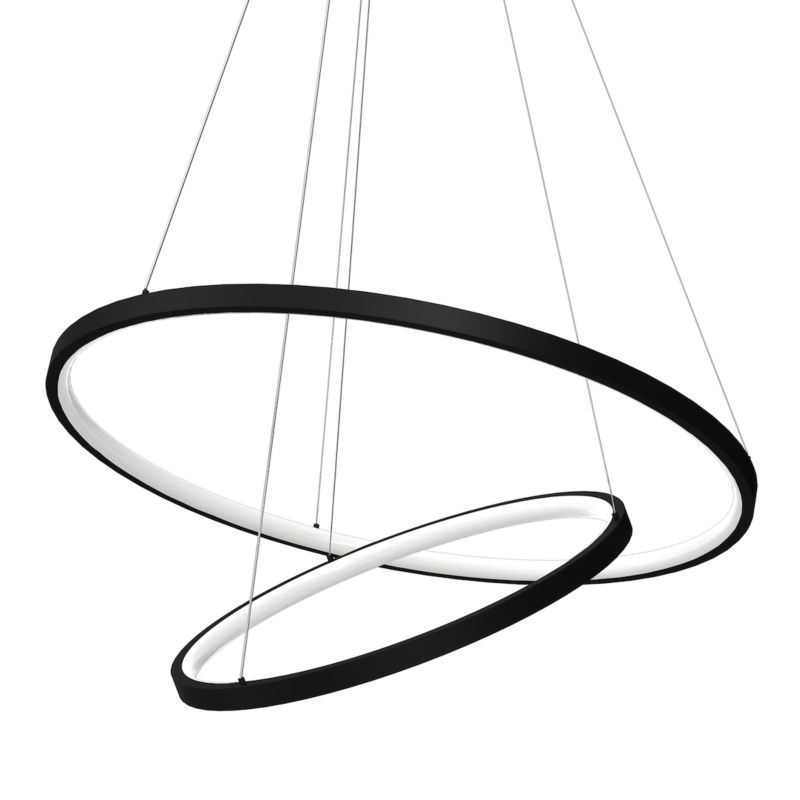 Lampa wisząca Milagro Hoop Led 51w czarny 1 szt.