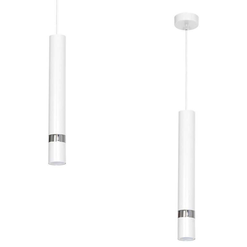 Lampa wisząca Milagro Joker biały-chrom 1xgu10 1 szt.