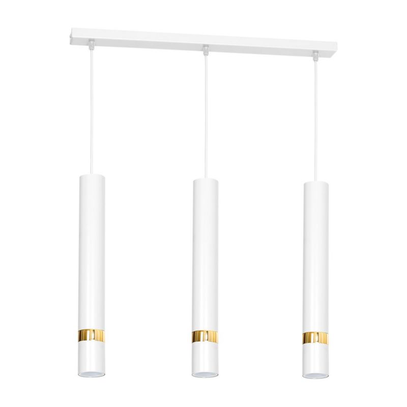 Lampa wisząca Milagro  Joker Biały-Złoty 3 źródła światła 1 szt.