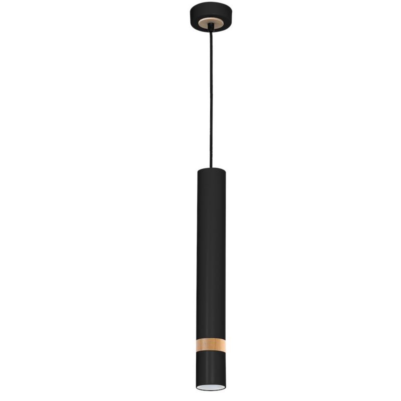 Lampa wisząca Milagro Joker Czarny-drewno 1xgu10 1 szt.