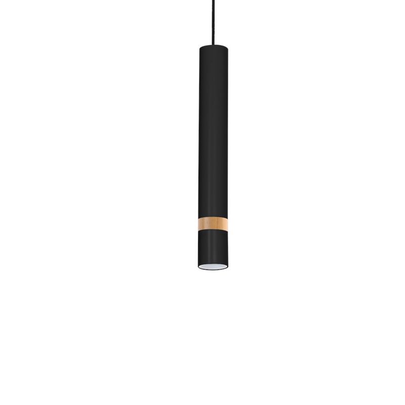 Lampa wisząca Milagro Joker Czarny-drewno 1xgu10 1 szt.