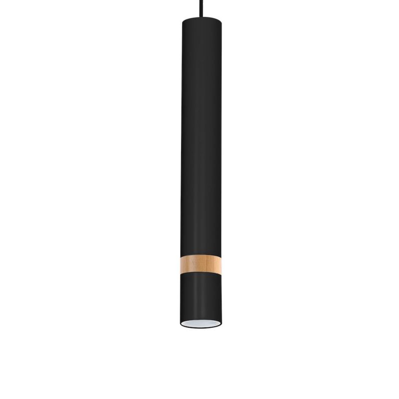 Lampa wisząca Milagro Joker Czarny-drewno 1xgu10 1 szt.