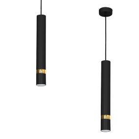 Lampa wisząca Milagro  Joker Czarny-złoto 1xgu10 1 szt.