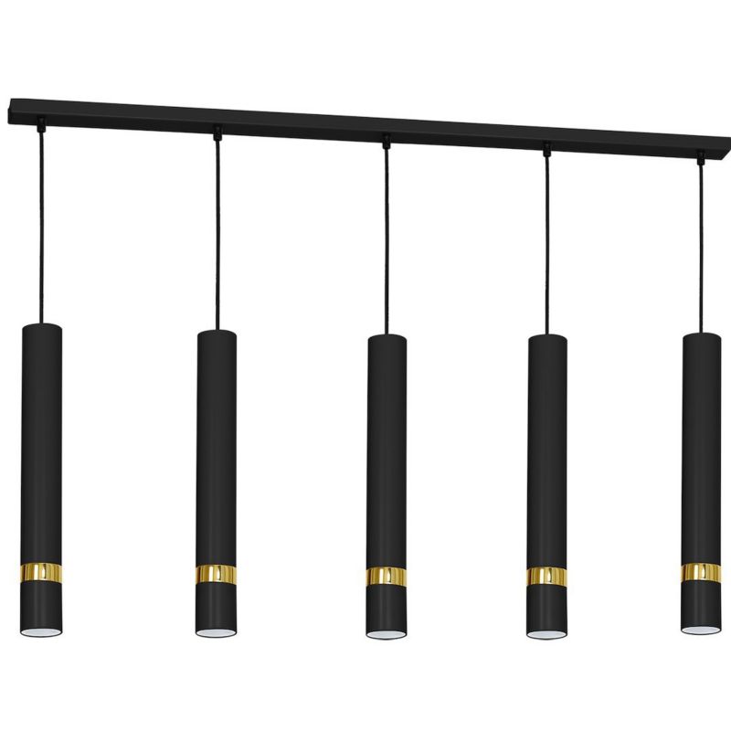 Lampa wisząca Milagro Joker Czarny-Złoty 5xgu10 1 szt.