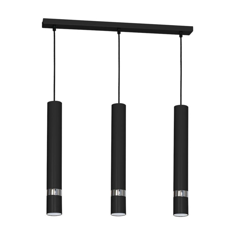 Lampa wisząca Milagro Jokre Czarny-chrom 3xgu10 1 szt.