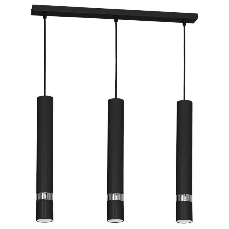 Lampa wisząca Milagro Jokre Czarny-chrom 3xgu10 1 szt.