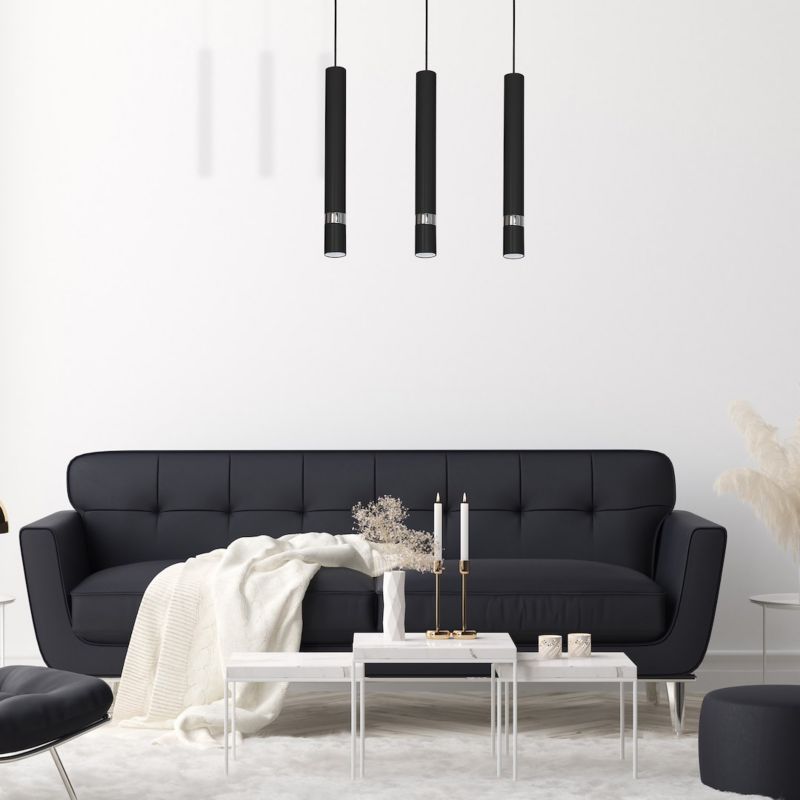 Lampa wisząca Milagro Jokre Czarny-chrom 3xgu10 1 szt.