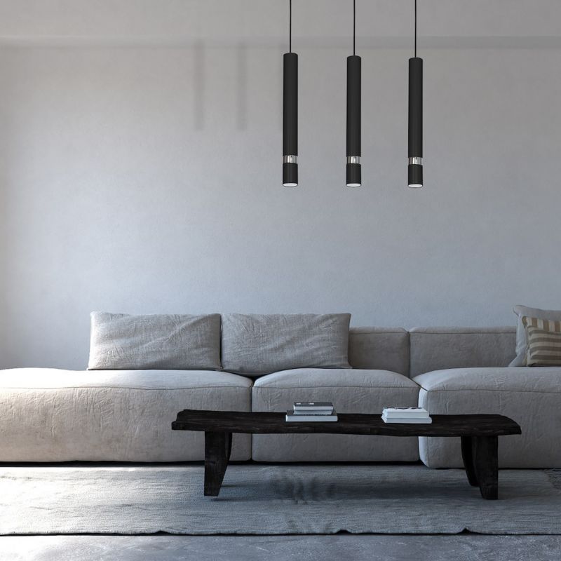 Lampa wisząca Milagro Jokre Czarny-chrom 3xgu10 1 szt.