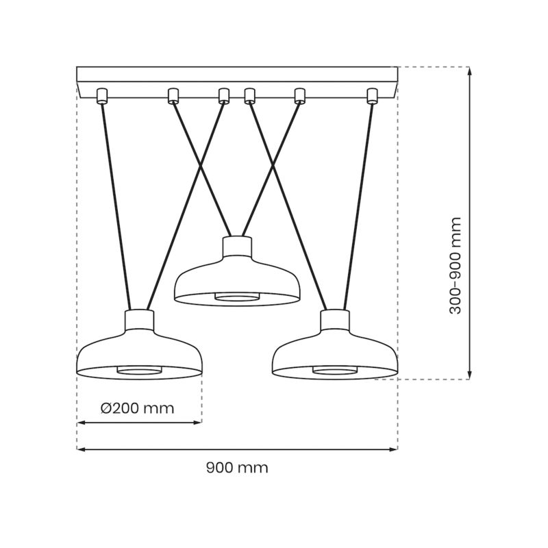 Lampa wisząca Milagro Linea Gx53 33w 1 szt.