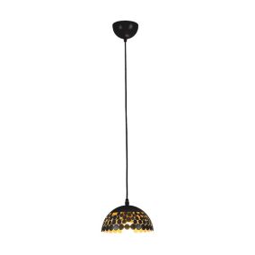 Lampa wisząca Milagro LISA czarno-złota 1xE27 1 szt.
