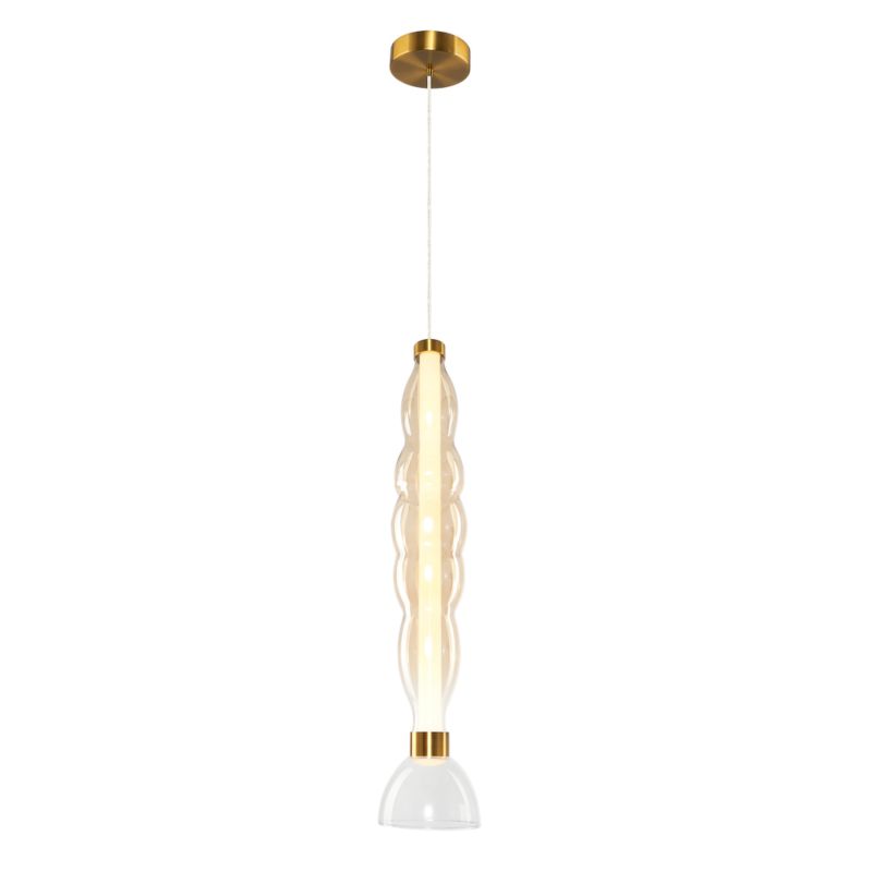 Lampa wisząca Milagro Lucco LED 18W złoty transparentny 1 szt.
