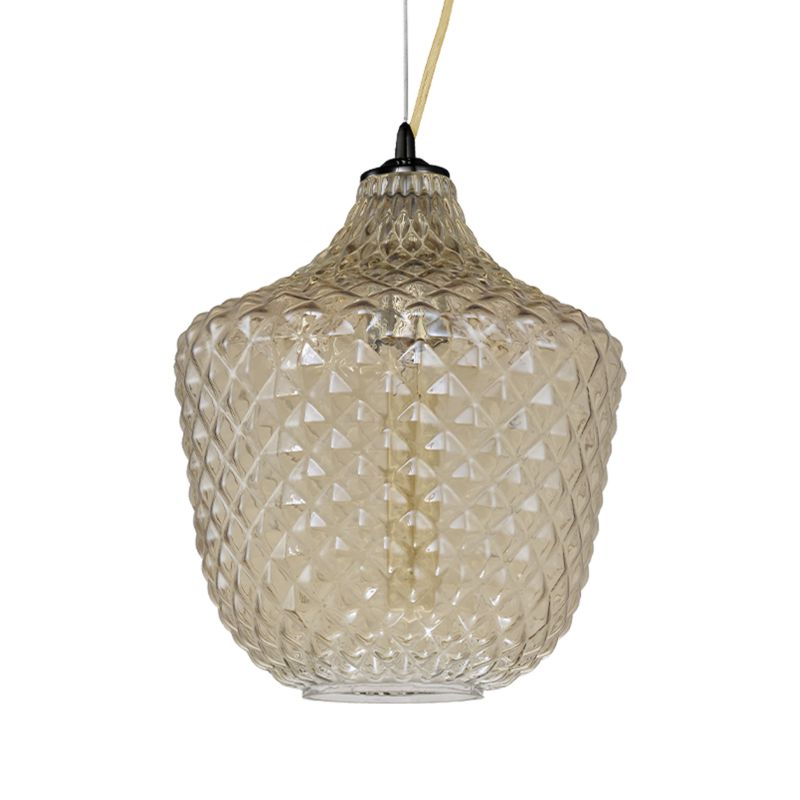 Lampa wisząca Milagro  Orlando 1xE27 Okrągły Klosz Czarna 1 szt.