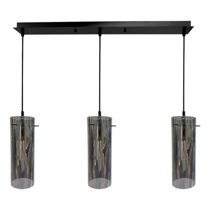 Lampa wisząca Milagro Padova E27 60W szary czarny 1 szt.