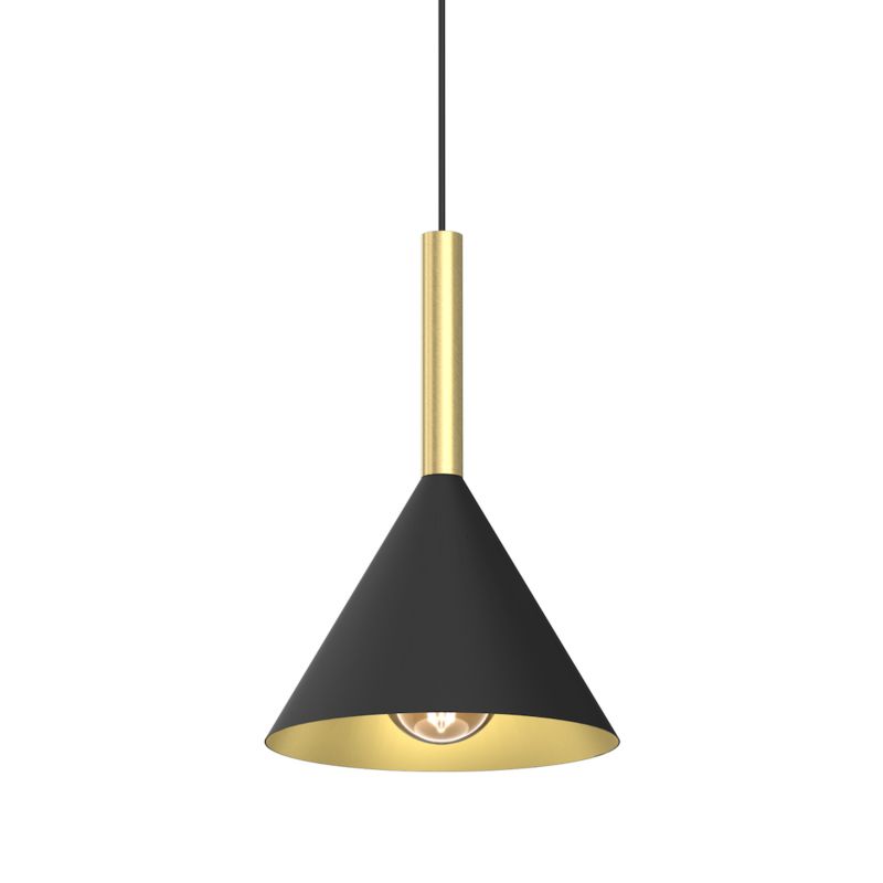 Lampa wisząca Milagro Peru E27 60W czarny złoty 1 szt.